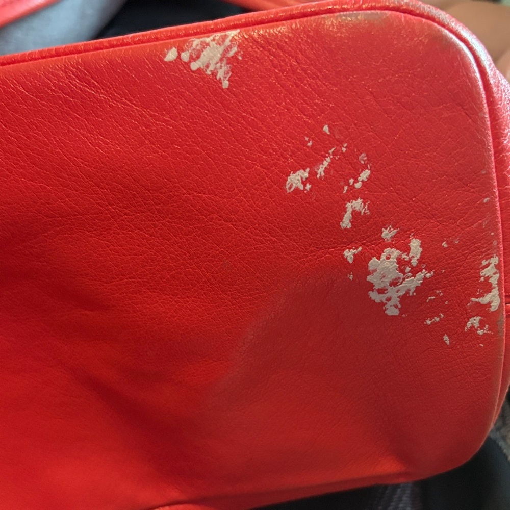 Red Leather Tote Bag - Picture 6 of 6